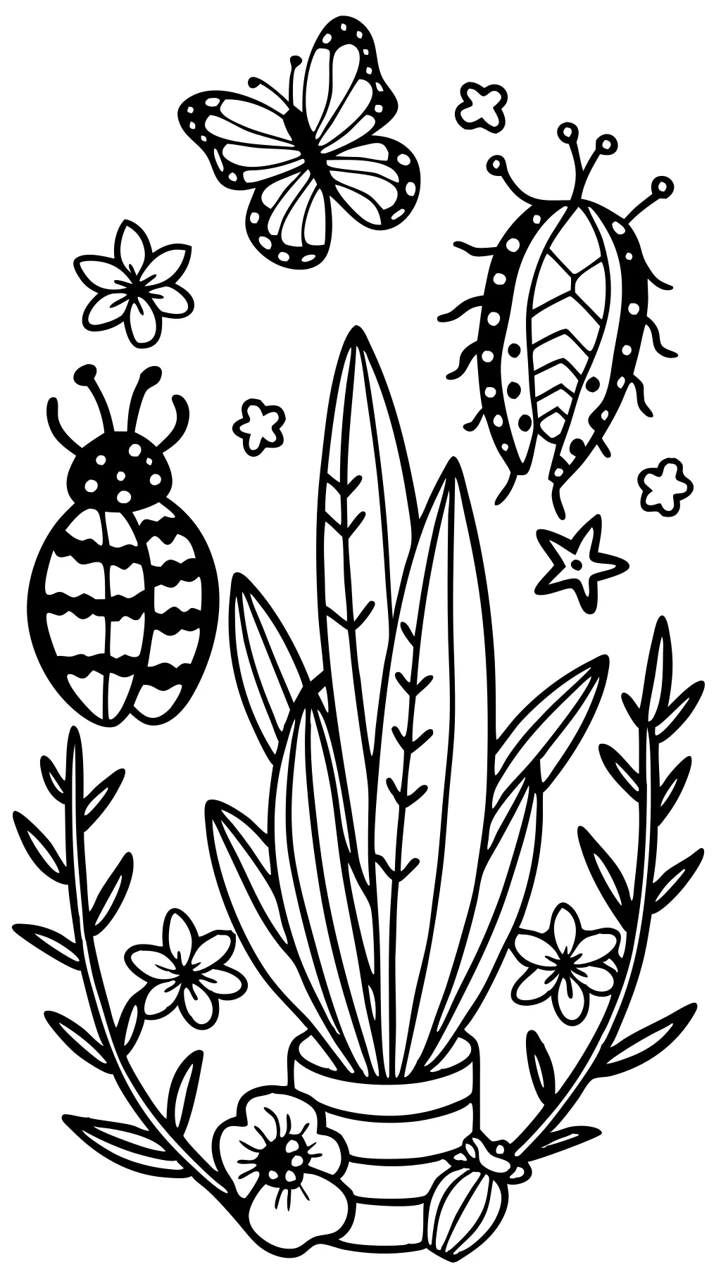 plants coloring page